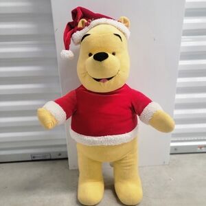 Winnie the Pooh Plush with Santa Hat